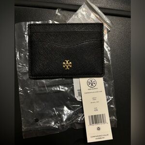 Tory Burch, slim card case, black -NEW